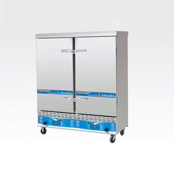 Gas double door rice steamer