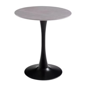 Venta caliente al por mayor Mini comedor Gray Mesa de café de mármol redondo pequeño