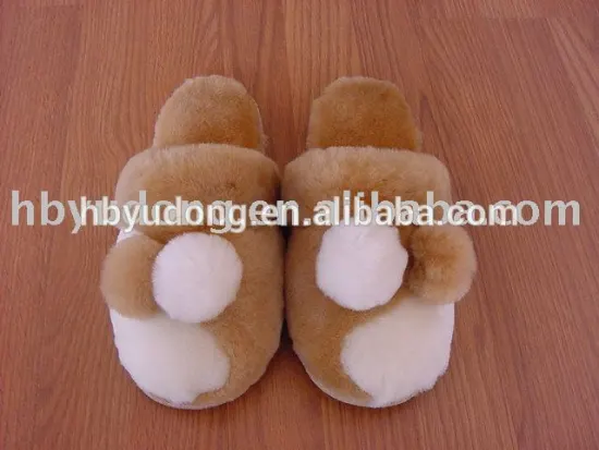 Warm and Comfortable Sheepskin Slippers