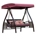 Modern Outdoor Rattan Swing Rocking Chair PE Metal