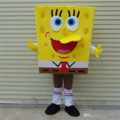 SpongeBob SquarePants and Patrick Star Mascot Costume Hand-made High Quality Cartoon Character Costume Party Supply