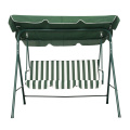 Прочные металлические садовые качели 3-местного дизайна