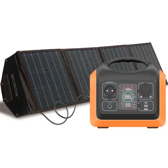 600W Portable Solar Power Station Kit with 100W Solar Panel and LiFePO4 Battery