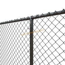 2,4 m di recinzione in metallo diamantato rivestito in PVC