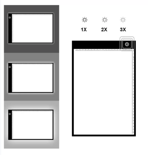 Suron A4 Dimmable Brightness Tracer a művészek számára