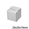 N52 Block Neodymium Magnet 20x20x10mm Ni مطلية