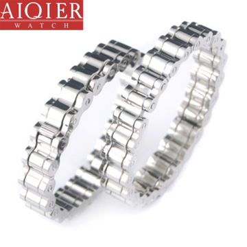 2017 belle vague striée bracelet femme en acier inoxydable