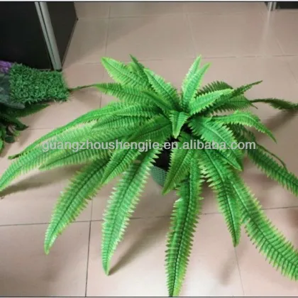 Artificial Boston Fern plants