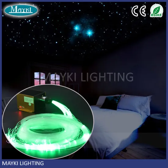 High quality PMMA end glow fibre optic lighting fibers with multi color change and twinkle skylight