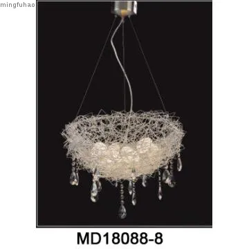 Aluminum bird nest shape pendant lamp