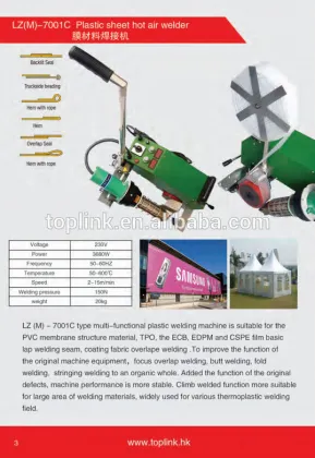 TOPLINK fabric welding machinery plastic welders manufacturer