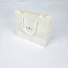 White Handle Paper Clothes Bag