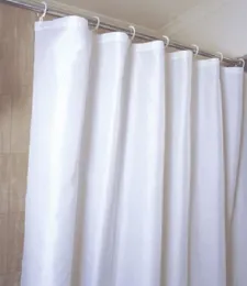 Plain White Shower Curtains