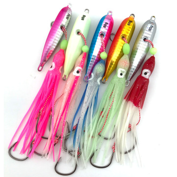 Inchiku Rubber Jig Fishing Lure Weights 40-200g Metal Bait for Bass Jigging