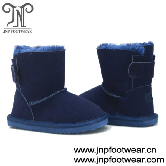 Suede upper fur lining warm boys fashion boots for winter
