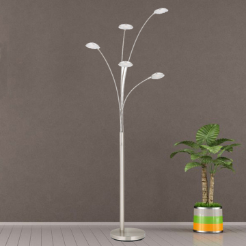 5-in-1 Arm Sofa Sectional Floor Lamp - Black, Gold, Silver, White
