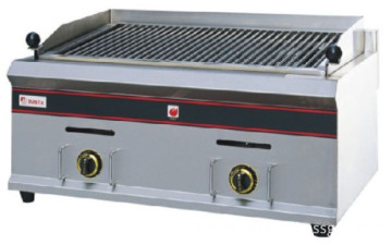 Gas lava rock grill