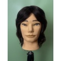Cap de manechin masculin pentru frizerie păr negru