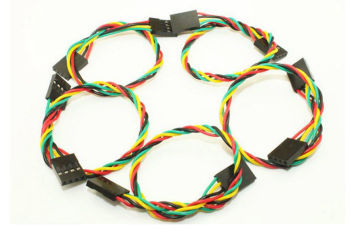 20cm Jumper Cable Wires Female To Female , 4 Pin Dupont Line With 2.54mm Spacing Pin Header