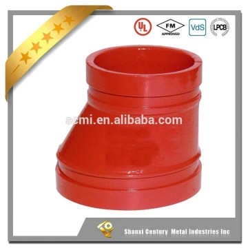 FM Approved Ductile Iron grooved Couplings and Fittings Grooved Concentric Reducer with Female Thread