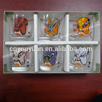 small size 45ml custom made decorative shot glass set