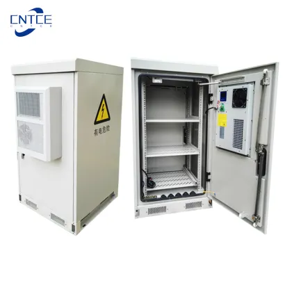 Outdoor Battery Cabinet with Three Compartments