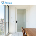 Double Tempered Glass Aluminum Casement Door Single Panel