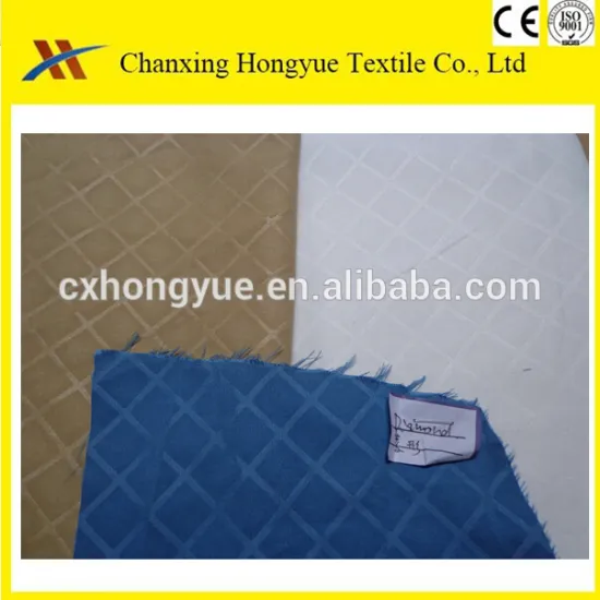 100%Polyester peach skin microfiber dyed with embossed fabric for hotel stripes bedding fabric