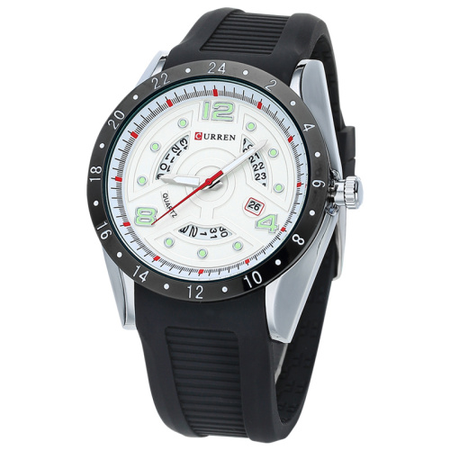 CURREN Fashion Silicon Band Men Wrist Watches