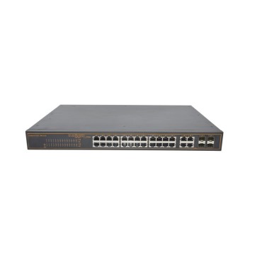 Mini Poe Switch 10/100base-Tx IEEE 802.3af&at Unmanaged Industrial Fiber Switch for Ethernet Transmission