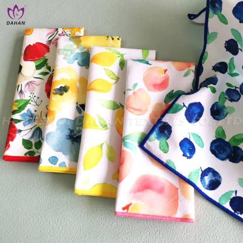 Microfiber Cleaning Cloth MC166 Printing microfiber kitchen towels Supplier