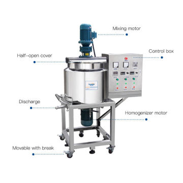 Automatic Stainless Steel Vacuum Electric Heating Mixing Tank for Chemical Machinery