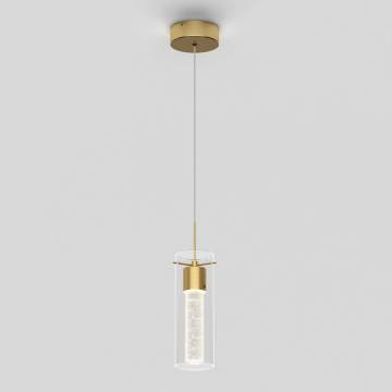 High Quality Brown Tube Glass Pendant Lamp 20cm/30cm/40cm for Dining Room
