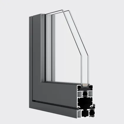 Aluminum Double Glaze 70 Fully open sliding door