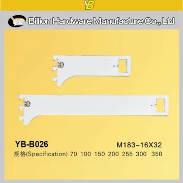slotted pipe shelf brackets