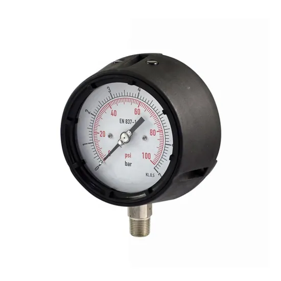 Solid Front Glycerine Pressure Gauge and Manometer: Precision Measurement Instruments