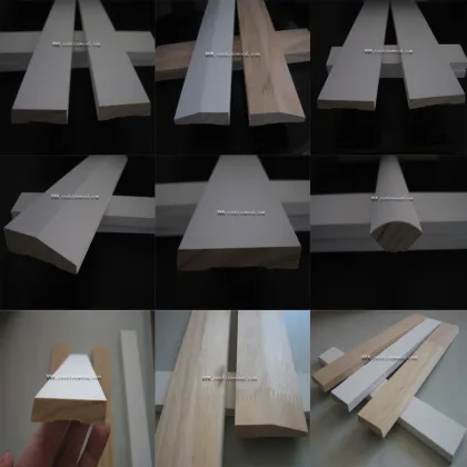 Primed Finger Jointed Wooden Bullnose Skirting Boards