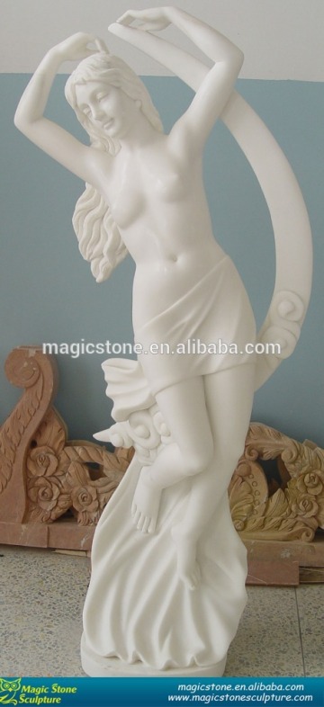 marble sculpture of beautiful lady