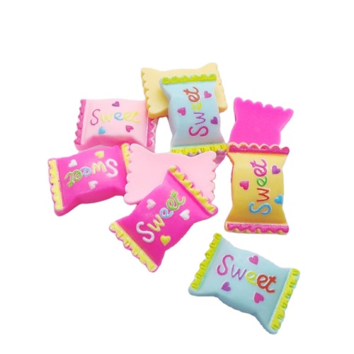Sweet Candy Resin Charms Lovely Food Artificial DIY Craft Headwear Earrings Pendants Accessories