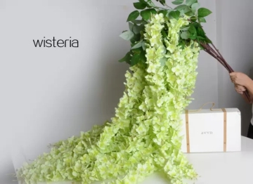 164cm Length Soft Material Artificial Wisteria Flowers