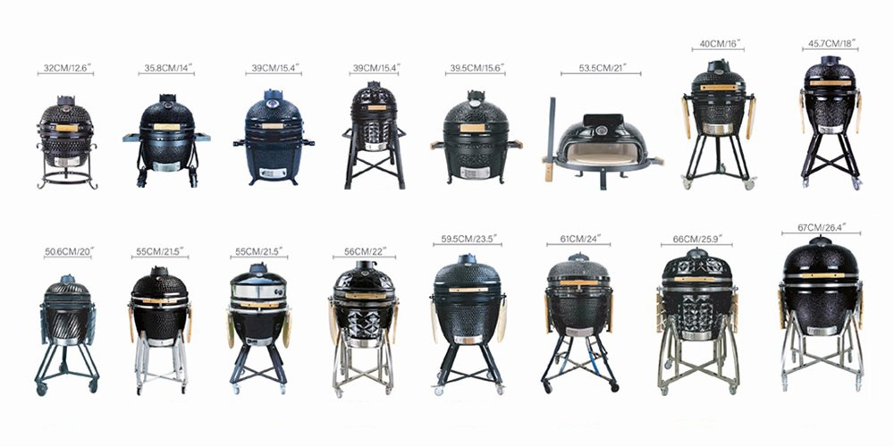 Different size ceramic bbq recommended, suppo