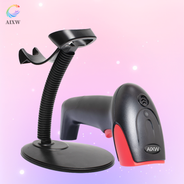 เครื่องสแกนบาร์โค้ดเลเซอร์ AIXW 1D พร้อมขาตั้งที่ปรับได้สำหรับซูเปอร์มาร์เก็ต