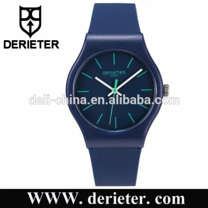 OEM Custom Quartz Watch in Stock Plastic Silicone