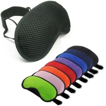 Máscara de olhos portátil Stretch Mesh Sleeping Airline Eyemask