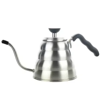 1.2L Food Grade Stainless Steel Pour Over Gooseneck Coffee Kettle with Thermometer
