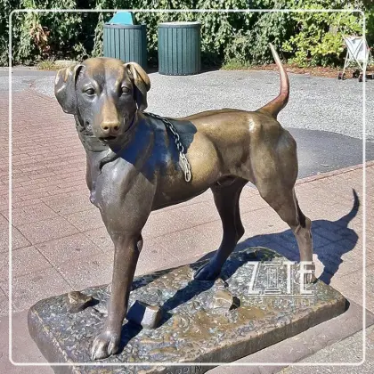 Hot Sale Outdoor yard put bronze dogs sculpture