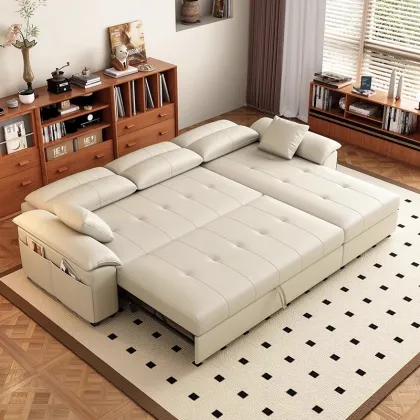 2024 Imperial Concubine Style Telescopic Sofa Bed for Small Apartments