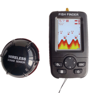 Portable Wireless Fish Finder with Color Screen and Depth Gauge for Marine Use