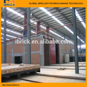 European Tunnel Kiln technology for clay brick making production line