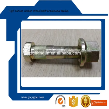 High Tensile Golden Wheel Bolt&Nut for Daewoo Trucks.